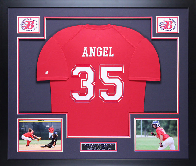 Softball Jersey Custom Framing, Youth Age/Size