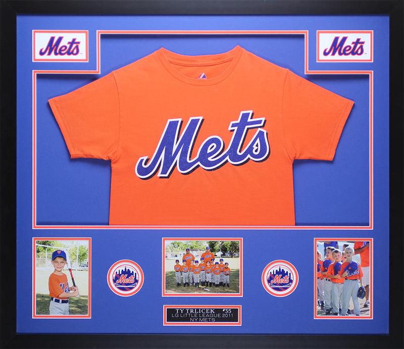 Baseball Jersey Custom Framing, Youth Age/Size