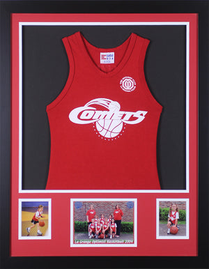 Basketball Jersey Custom Framing - Youth Age/Size - Beautiful High End Display