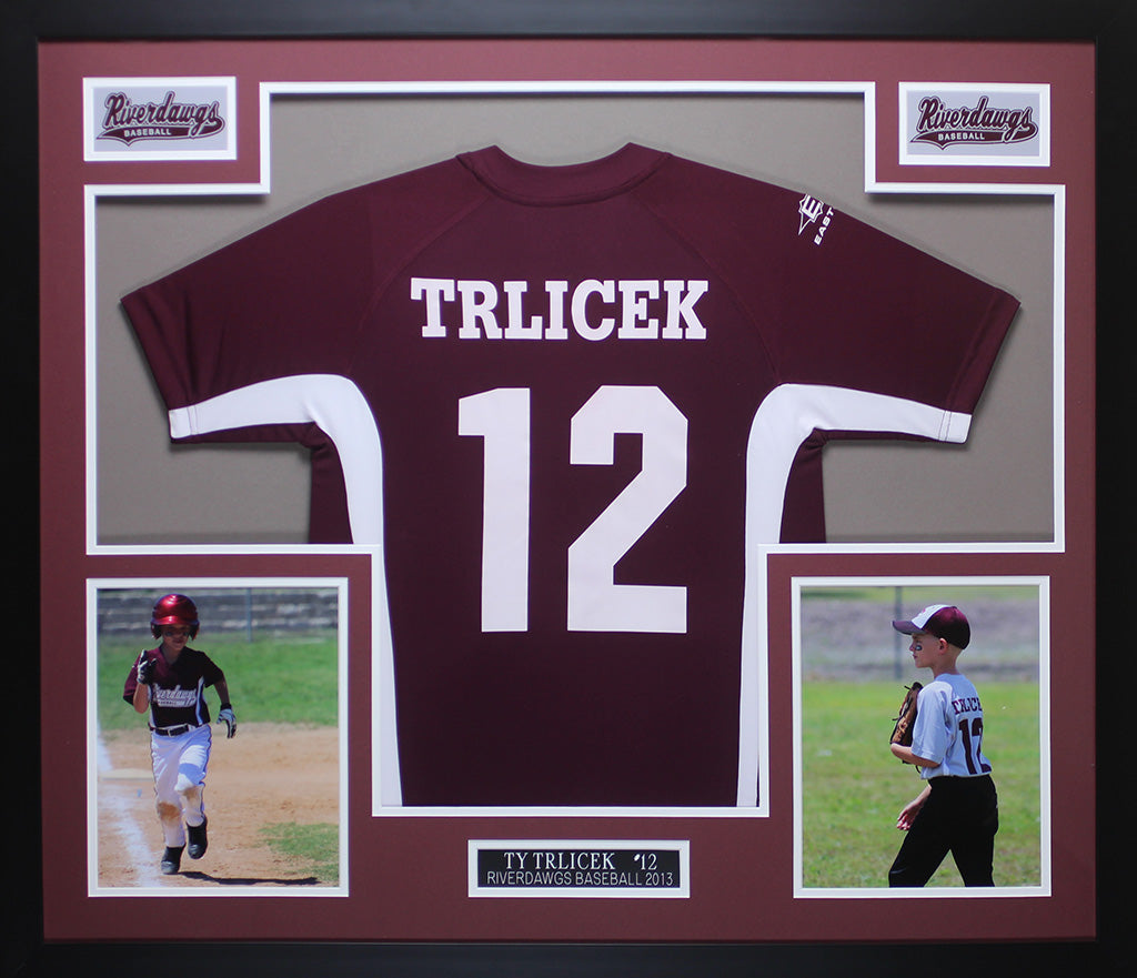 framed baseball jersey